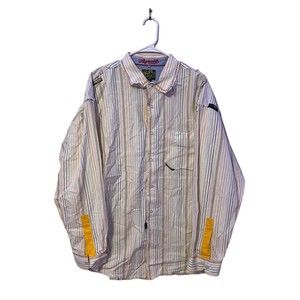 Vintage 90s Akademiks Button Up Long Sleeve Shirt Size 2XL Men’s